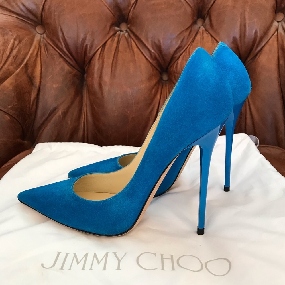 NWOT Jimmy Choo Anouk Pumps in Electric Blue
